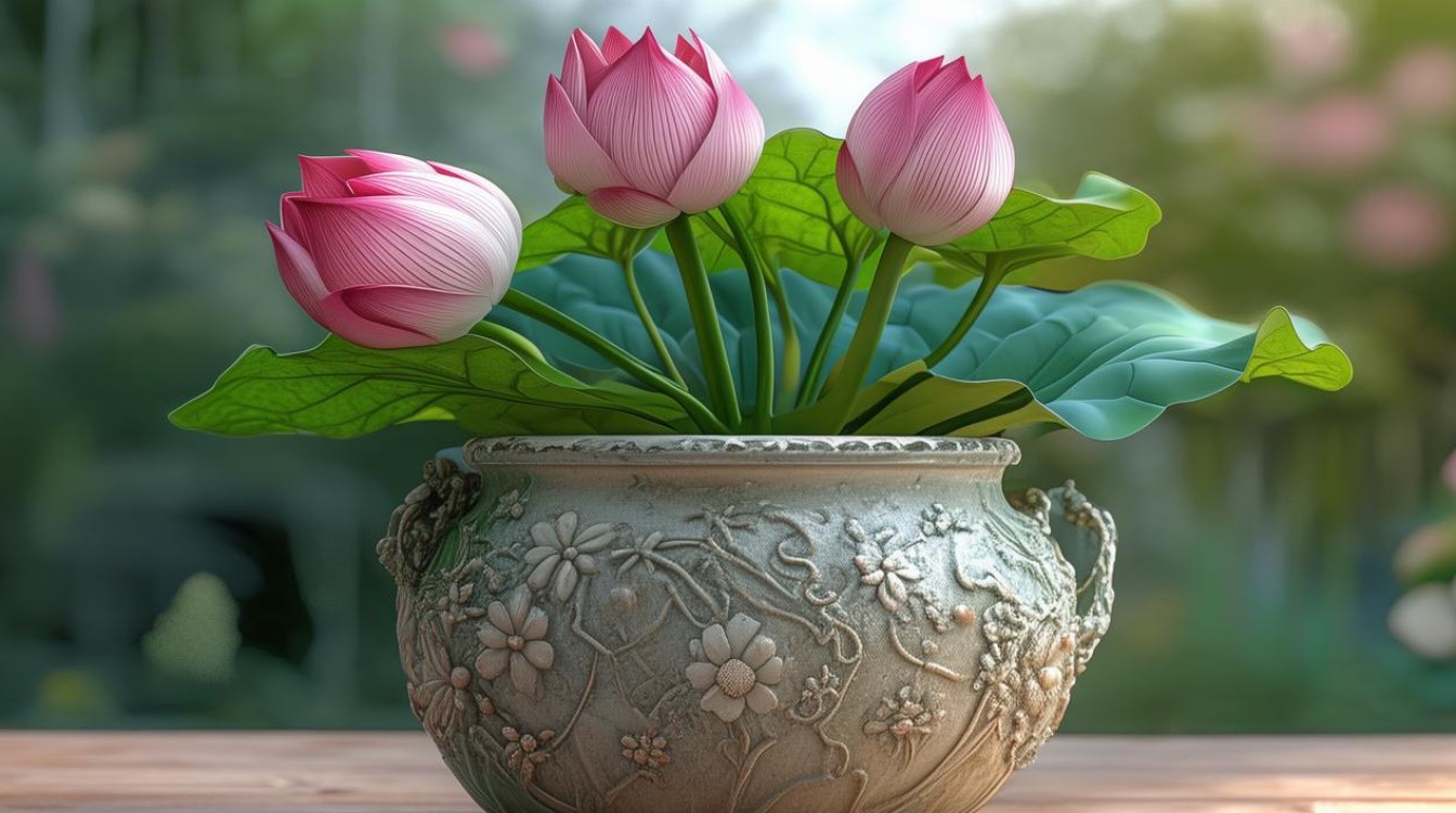 如何钩织荷花盆栽？简单步骤教你DIY-图1