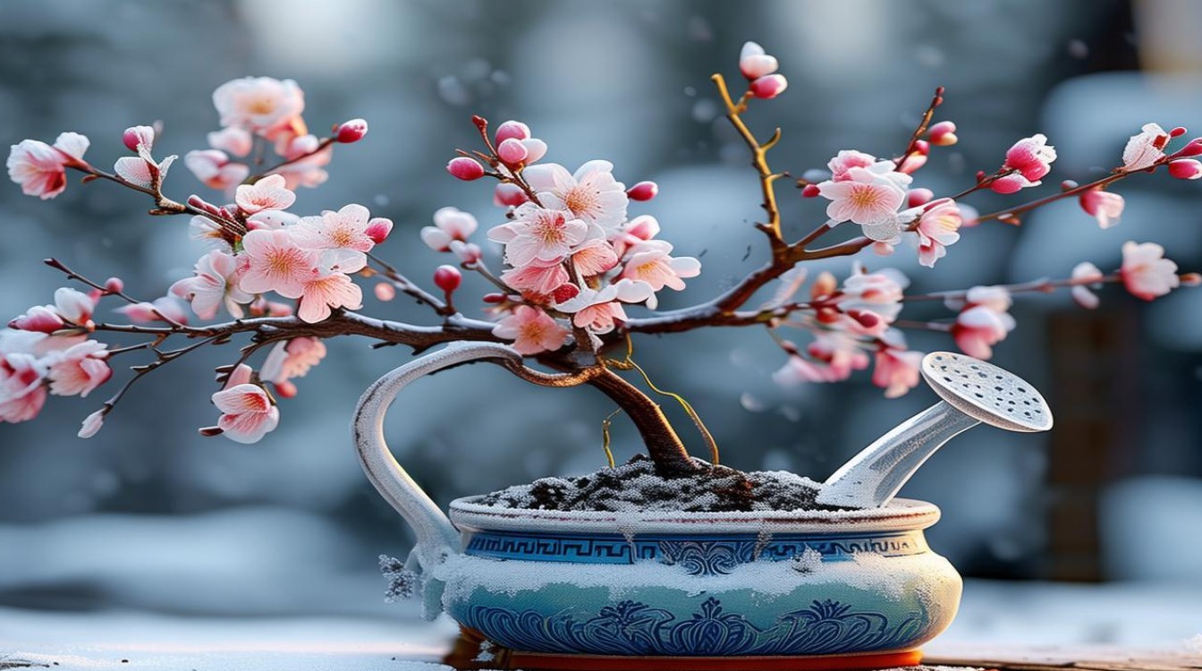 盆栽梅花冬天需要浇水吗？养护技巧解析-图1