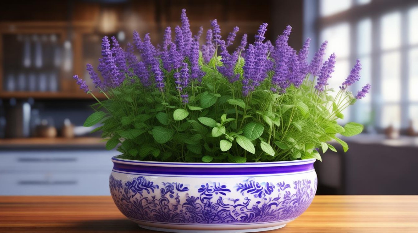 如何成功种植紫色草本花盆栽？-图1