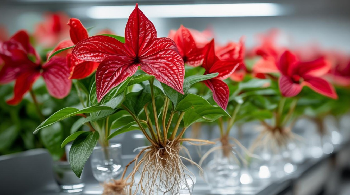 水培红掌冬季怎么养？5个关键技巧防冻保花！-图4
