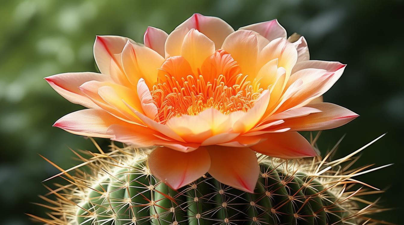 盆栽仙人球开花图片哪里有？如何养护才能开花？-图2