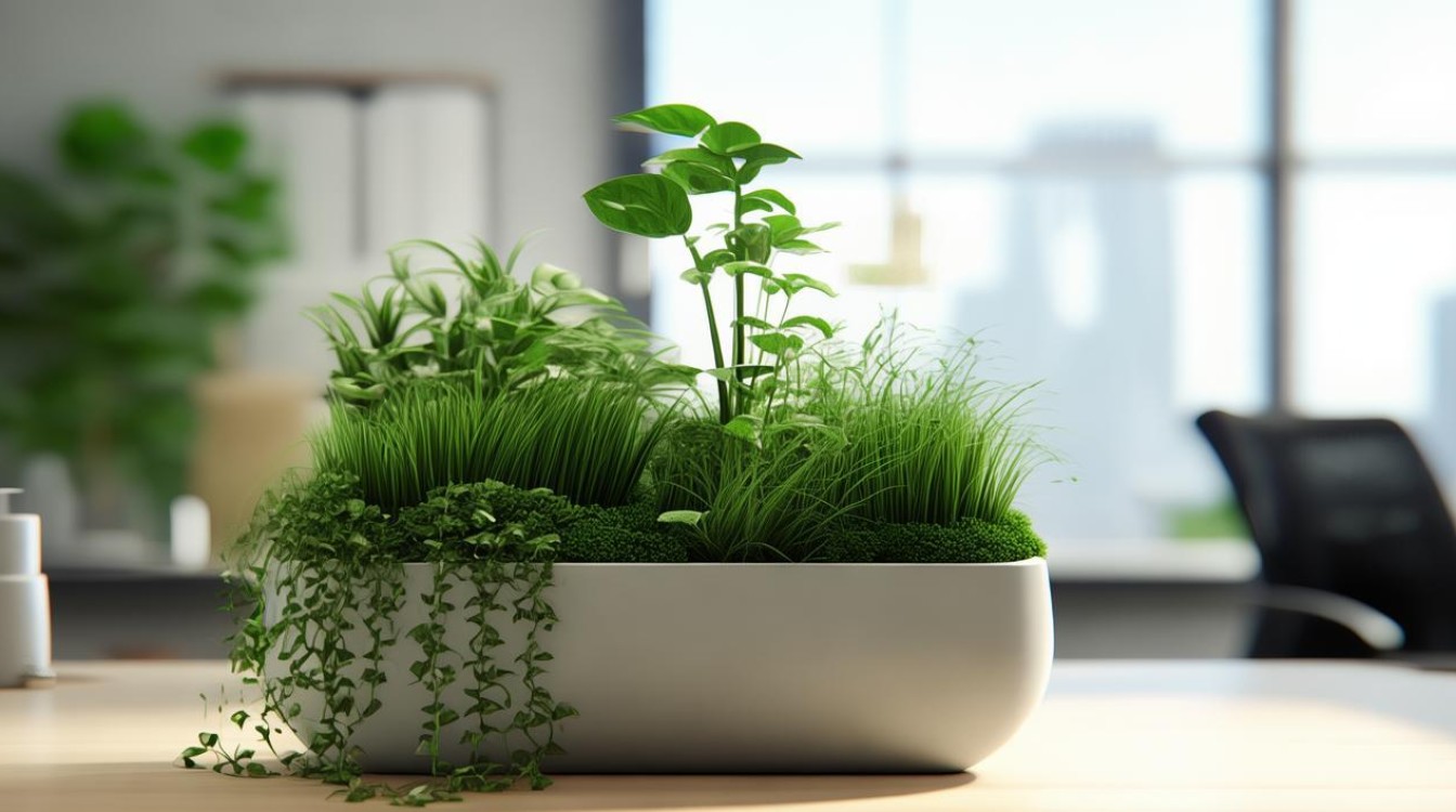 如何在办公室用艺术植物盆栽打造绿色工作空间？-图1