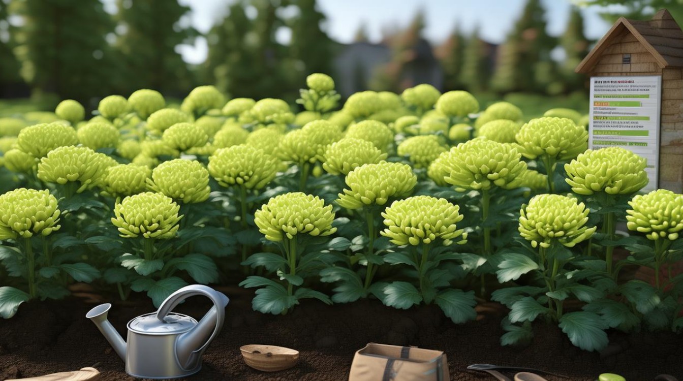 如何正确养殖绿色的菊花？简单步骤分享！-图3