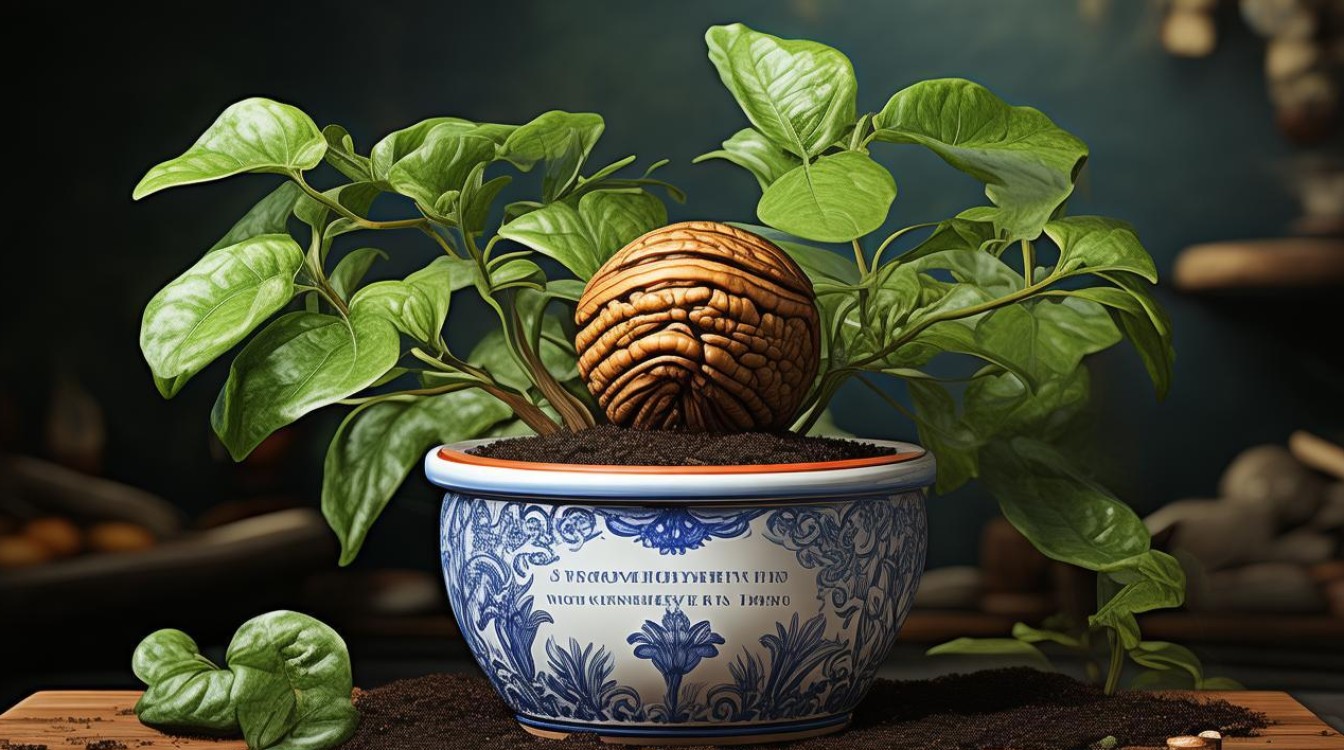 如何用核桃核种植盆栽？简单步骤分享！-图3