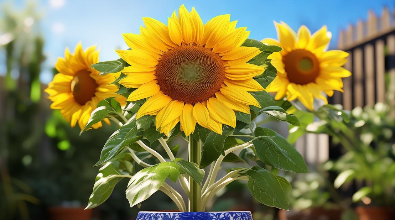 向日葵盆栽一年能开几季花？-图3