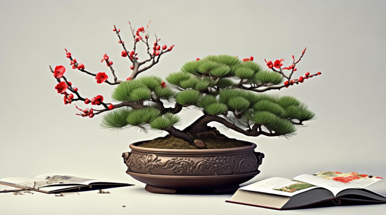 如何正确修剪和养护盆栽松红梅？-图1