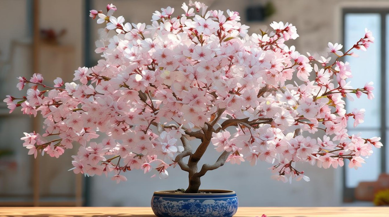 哪些樱花品种适合室内盆栽？养护技巧有哪些？-图1