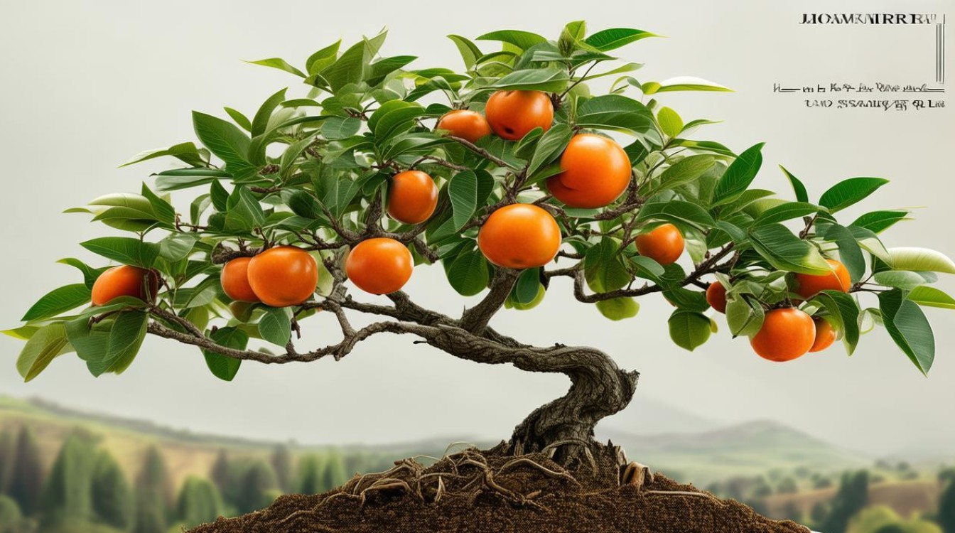 柿子可以盆栽吗？盆栽柿子的种植技巧与注意事项-图1