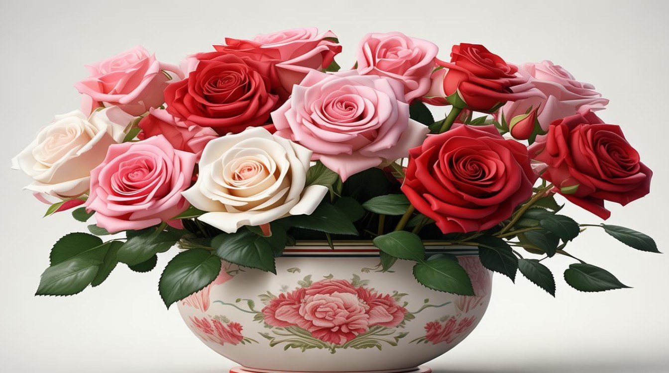 盆栽玫瑰花的寓意，盆栽玫瑰花的寓意和象征-图1