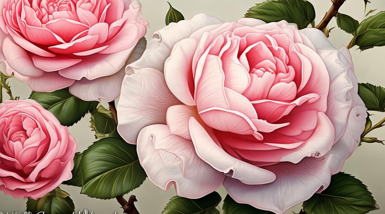 盆栽木棉花手绘，盆栽木棉花手绘图片-图1