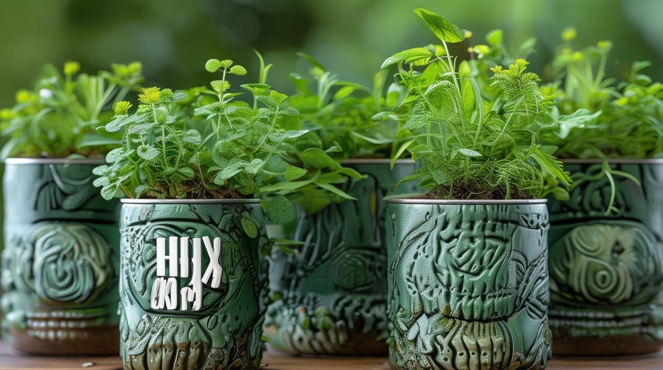 易拉罐做植物盆栽，易拉罐做植物盆栽怎么做-图1