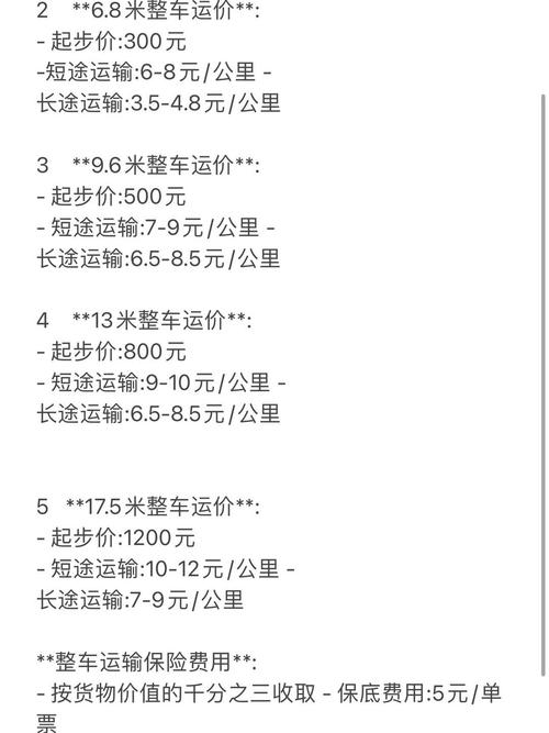 物流运费计算方法有哪些？