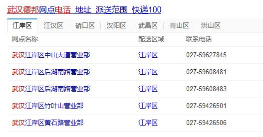 南宁德邦物流电话是多少？